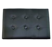 Ecopelle pouf panca contenitore tinta unita DOUBLE