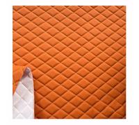 Ecopelle Trapuntata Vinile PVC Tessuto In Pelle Impermeabile Trapuntata Cuscino Imbottito Con Cuciture A Rombi Cuscino Imbottito(Oranje,1.6X10m)