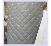 Ecopelle Trapuntata Vinile PVC Tessuto In Pelle Tessuto Ecopelle Impermeabile Pelle Trapuntata Cuscino Imbottito Con Cuciture A Rombi Cuscino Imbottito In Ovatta Di Lino Tappezzeria Per Progetti(Colou