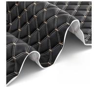 Ecopelle Trapuntata Vinile PVC Tessuto In Pelle Tessuto Ecopelle Impermeabile Pelle Trapuntata Cuscino Imbottito Con Cuciture A Rombi Cuscino Imbottito In Ovatta Di Lino(Black 2,1.6X1m)