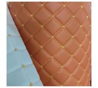 Ecopelle Trapuntata Vinile PVC Tessuto In Pelle Tessuto Ecopelle Impermeabile Pelle Trapuntata Cuscino Imbottito Con Cuciture A Rombi Cuscino Imbottito In Ovatta Di Lino(Oranje,1.6x3m)