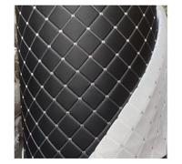 Ecopelle Trapuntata Vinile PVC Tessuto In Pelle Tessuto Ecopelle Impermeabile Pelle Trapuntata Cuscino Imbottito Con Cuciture A Rombi Cuscino Imbottito In Ovatta Di Lino Tappezzeria Per Progetti(Black