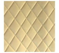 Ecopelle Trapuntata Vinile PVC Tessuto in Pelle Tessuto Ecopelle Impermeabile Pelle Trapuntata Cuscino Imbottito con Cuciture A Rombi Cuscino Imbottito in Ovatta di Lino Tappezzeria per Progetti (Dim