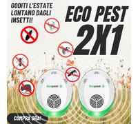 ECOPEST 2X1 per insetti ragni vespe calabroni zanzare mosche da interno repellen