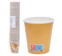 ECOPICNIC 1500 bicchieri di carta 150 ml Ø 70 mm bicchieri usa e getta, colore marrone per espresso, degustazione, caffè da go, bicchieri di carta per gastronomia, catering, distributori automatici
