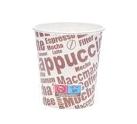 ECOPICNIC 1500 tazze da caffè 150 ml Ø 70 mm tazza usa e getta bianca con stampa ecologica, in carta per caffè, tè, bevande calde, ufficio, gastronomia, feste di catering