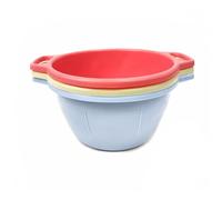 Ecoplast | Bacinella Bucato Tonda 32Lt, Cesta Portabiancheria in Plastica con Manici, Colori Assortiti Lavanda/Rosa/Verde, ø40,5x19, Made in Italy