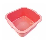 Ecoplast | Bacinella Plastica Quadrata 13 Lt, Colori Assortiti Lavanda/Rosa/Azzurro/Verde, 31,5x30,5x14,5, Made in Italy