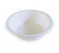 Ecoplast | Catino per Bucato 4Lt, Cesta Portabiancheria in Plastica con Bordi Rovesciati, Bianco, ø31,5x8, Made in Italy