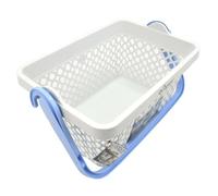 Ecoplast | Cesta Bucato 35Lt, Cesta Portabiancheria in Plastica con Ganci Estraibili, Lavanda, Made in Italy