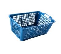 Ecoplast | Cesta Multiuso Grande 58cm in Materiale Riciclato, Cesta con Manici in Colori Assortiti Blu/Verde/Bordeaux, Made in Italy