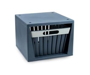 Ecoplast | Cubo Portaoggetti Componibile Doga, Cestino Portaoggetti in Plastica Riciclata, Colore Antracite, 26x27,5x20, Made in Italy