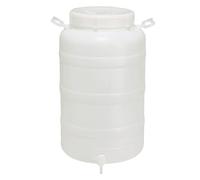 Ecoplast | Fusto 50 Litri Bocca Larga - Contenitore per Uso Alimentare con Tappo Ermetico - Ideale per Il Trasporto di Acqua, Olio e Altri liquidi - Rubinetto Non Incluso
