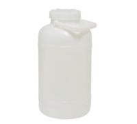 Ecoplast | Fusto in Plastica a Bocca Larga con Guarnizione e Tappo, Capienza 5 Lt, Colore Neutro, ø165x355, Made in Italy