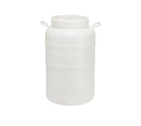 Ecoplast | Fusto in Plastica a Bocca Larga con Guarnizione e Tappo, Rubinet 50 L