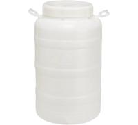 Ecoplast | Fusto in Plastica a Bocca Larga con Guarnizione e Tappo, Rubinetto no