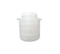 FUSTO CONTENITORE PLASTICA ALIMENTARE 30 LT. BOCCA LARGA CON RUBINETTO DA 3/4"