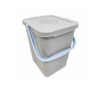 Ecoplast | Pattumiera 10L Grigia con Manico Lavanda e Filtro Antiodore - Pattumiera per Pannolini, Cucina, Bagno o Ufficio - Elegante e Funzionale
