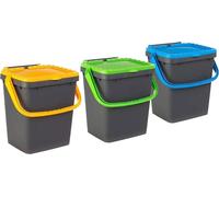 Ecoplast Pattumiera Differenziata 7 Lt PP Resistente 25x25.7x21.7 cm Marrone
