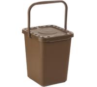 Pattumiera raccolta differenziata ecoplus chiusa marrone 10 litri