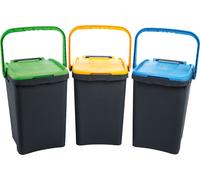 Ecoplast Pattumiera Raccolta Differenziata Ecoplus 35 Lt Cm 43x36xH 43.5 ECP35