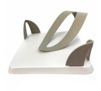 Ecoplast | Portatovaglioli di Carta, Portatovaglioli da Tavola Colore Bianco Perla & Tortora, 19,4x19,4x8,5, Made in Italy