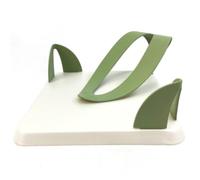 Ecoplast | Portatovaglioli di Carta, Portatovaglioli da Tavola Colore Bianco Perla & Verde, 19,4x19,4x8,5, Made in Italy
