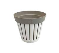 ECOPLAST S.r.l. Kreta Bianco/Tortora Vaso d.30, Come da Foto