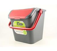 Ecoplast EC28.22 pattumiera rifiuti, Rosso, Taglia Unica