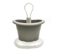 Ecoplast | Scolaposate con Scomparti Variabili e Vassoio Raccogli Goccia, Colore Bianco Perla & Tortora, Made in Italy