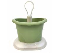 Ecoplast | Scolaposate con Scomparti Variabili e Vassoio Raccogli Goccia, Colore Bianco Perla & Verde, Made in Italy