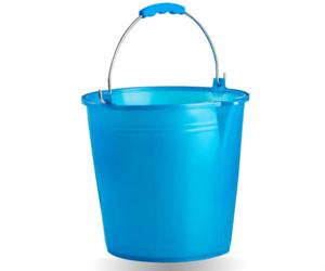 Ecoplast | Secchio 7 Litri Azzurro con Manico Ergonomico e Becco | Resistente e Multiuso