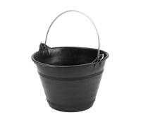 Ecoplast | Secchio Muratore, Secchio in Plastica 15Lt, Nero, ø36x22,5