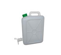 Ecoplast | Tanica 10 Litri, Fusto in Plastica con Rubinetto, Colore Neutro, Made in Italy