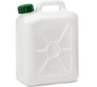 Ecoplast | Tanica trasparente in plastica da 5 litri - resistente e pratica. Ideale per la conservazione e il trasporto di Acqua, olio o altri liquidi. Chiusura ermetica e sicura.