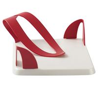 Ecoplast Tulipano Reggitovaglioli, Madre Perla/Rosso, 19,4x19,4x8,5 cm