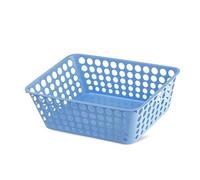 Ecoplast | Vaschetta Portaoggetti in Plastica, Cesto Porta Oggetti, Colore Lavanda, 41,5x29x16