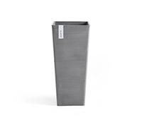 ECOPOTS Rotterdam - Vaso da fiori grigio - 32 x 32 cm, 70 cm extra alto - quadrato grande - Vaso per piante in plastica riciclata, moderno per interni ed esterni