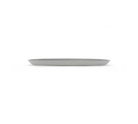 Ecopots Sottopentola Sofia ovale grigio chiaro per vaso Sofia 56 - Esterno 49 x 13 cm/Interno 42 x 10 cm - Sottovaso per vaso da fiori in plastica riciclata - Sottovaso moderno per interni ed esterni