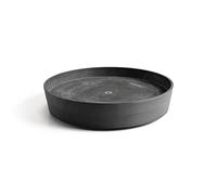 ECOPOTS Sottovaso arrotolabile per vaso di fiori Amsterdam, grigio scuro, diametro interno 47 cm, esterno 51 cm, rotondo, grande - Piattino con ruote per vaso per piante, per interni ed esterni