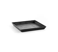 ECOPOTS Sottovaso per vaso da fiori Rotterdam grigio scuro, 45 x 45 m, piattino per vaso in plastica riciclata, sottopentola moderno per interni ed esterni