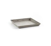 ECOPOTS Sottovaso per vaso da fiori Rotterdam marrone grigio (tortora) - 50 x 50 m - Piattino per vaso in plastica riciclata, sottopentola moderno per interni ed esterni