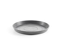 ECOPOTS Sottovaso per vaso di fiori Amsterdam grigio chiaro - Diametro Ø 30 cm rotondo grande - Piattino per vaso in plastica riciclata - Sottopentola moderno per interni ed esterni