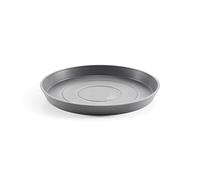 ECOPOTS Sottovaso per vaso di fiori Amsterdam, grigio chiaro, diametro 50 cm, rotondo, grande, piattino per vaso in plastica riciclata, sottopentola moderno per interni ed esterni