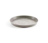 ECOPOTS Sottovaso per vaso di fiori Amsterdam marrone grigio - Diametro Ø 60 cm rotondo grande - Piattino per vaso in plastica riciclata - Sottopentola moderno per interni ed esterni