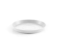 ECOPOTS Sottovaso rotondo 25 bianco puro - Ø 21 x H. 2,5 cm