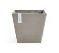 ECOPOTS Vaso quadrato Rotterdam 50 tortora 50 x 50 x H. 44 cm - 75 L