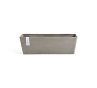 ECOPOTS Vaso rettangolare Bruges 55 tortora + serbatoio d'acqua - 55 x 17 x H. 17 cm - 12 L