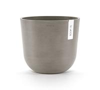 ECOPOTS Vaso rotondo Oslo 25 tortora + serbatoio acqua - Ø 25 x H. 21,8 cm - 7,7 L