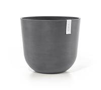ECOPOTS Vaso rotondo Oslo 45 grigio + serbatoio dell'acqua - Ø 45 x H. 39,2 cm - 46,6 L